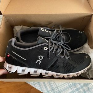 ON Cloud Black and White Sneakers NEVER WORN